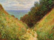 Claude Monet Road at la Cavee, Pourville oil painting reproduction